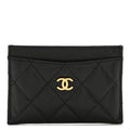 Caviar Quilted  Holder Black