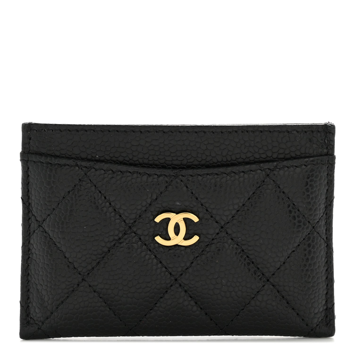 Caviar Quilted  Holder Black