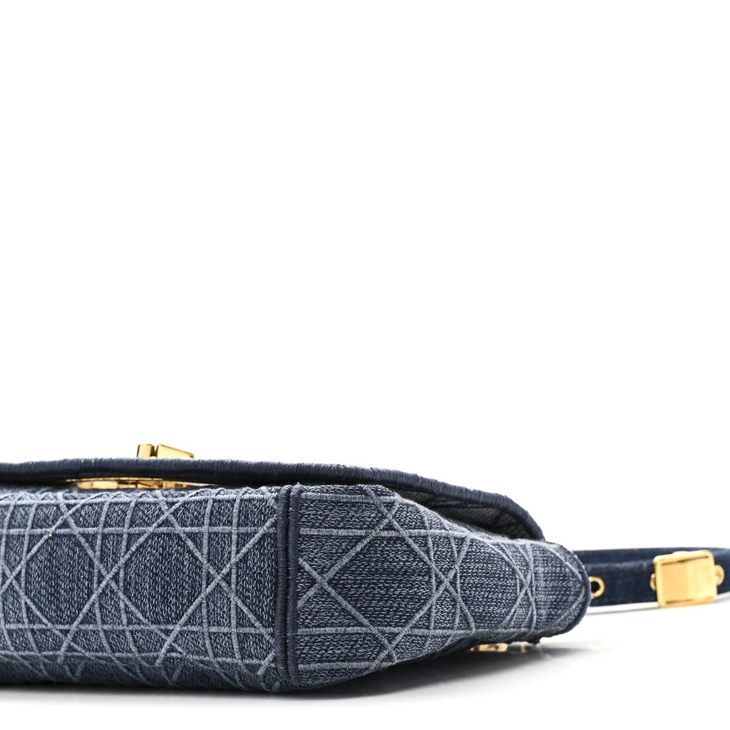 Denim Cannage Small Caro Bag Blue
