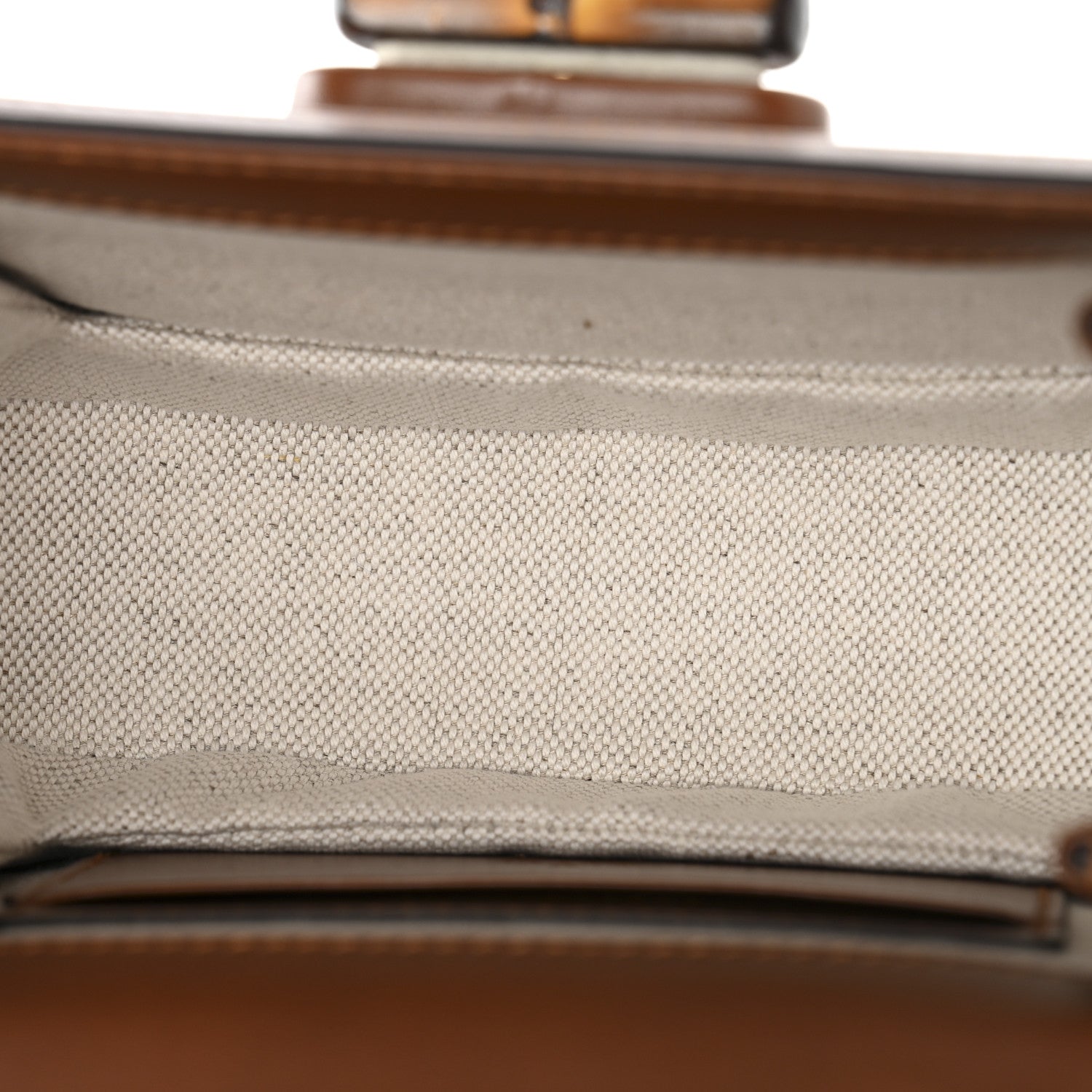 New Canvas Charisma Calfskin Crystal GG Monogram Small Bamboo 1947 Top Handle Bag Camel Ebony