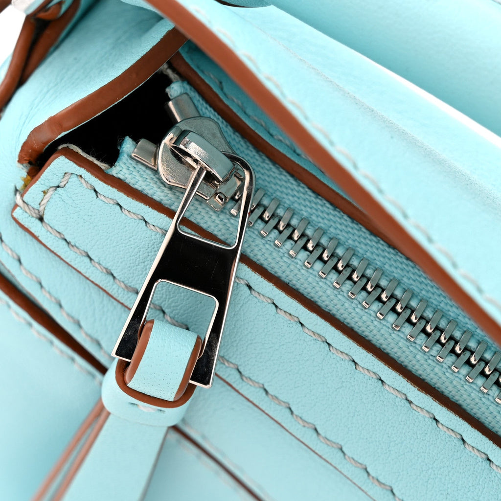 Calfskin Nano Puzzle Bag Pacific Aqua