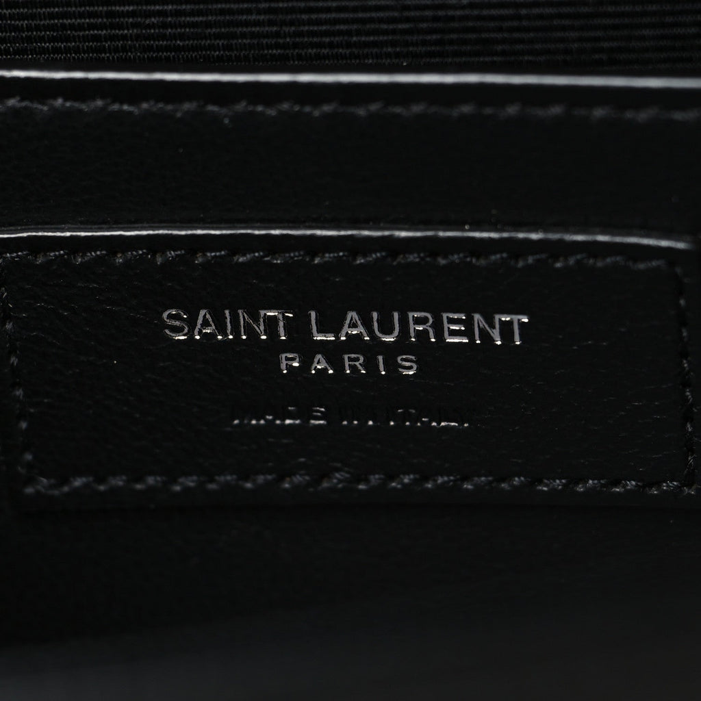 Grain De Poudre Medium Classic Monogram Kate Satchel Black