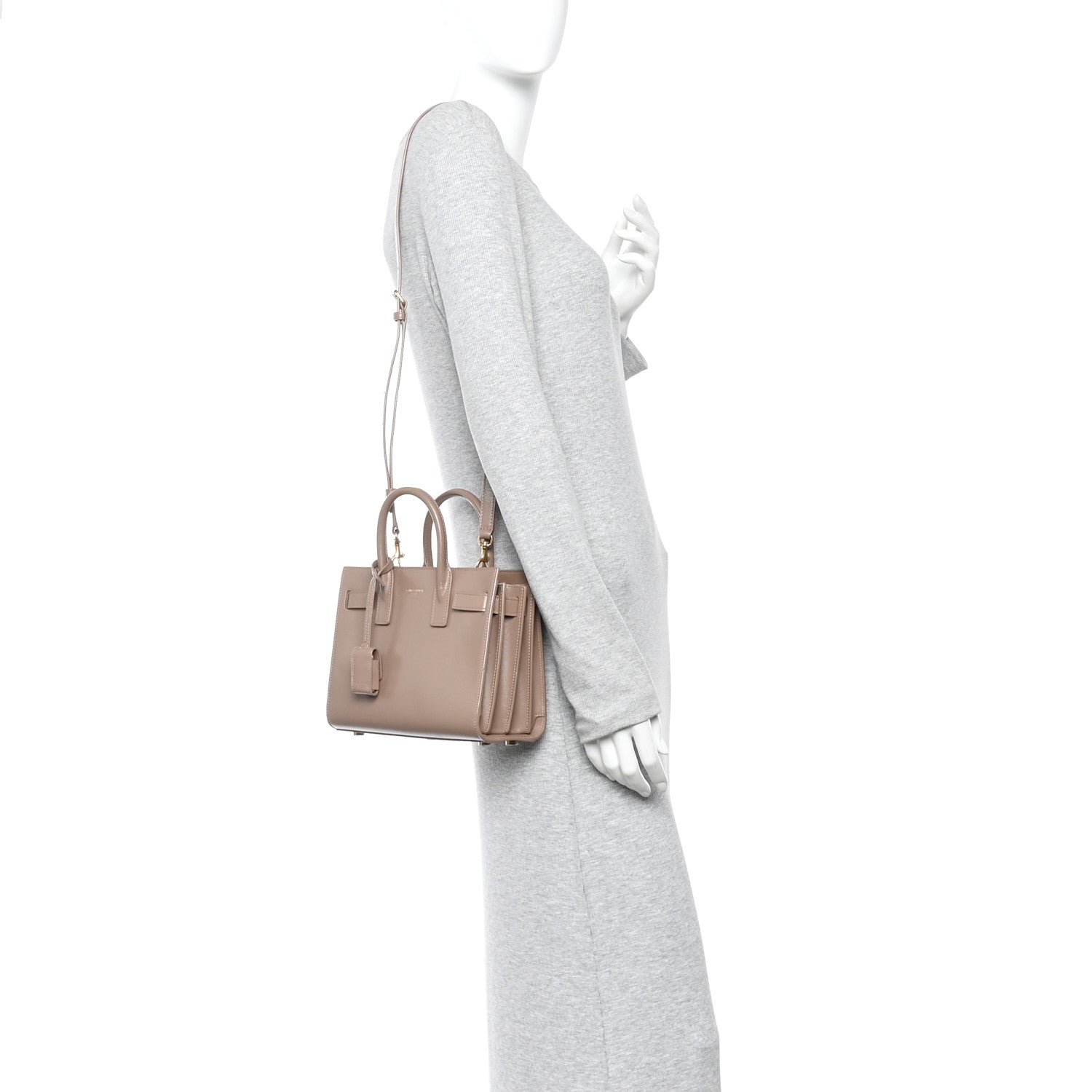 Calfskin Nano Sac De Jour Dark Beige