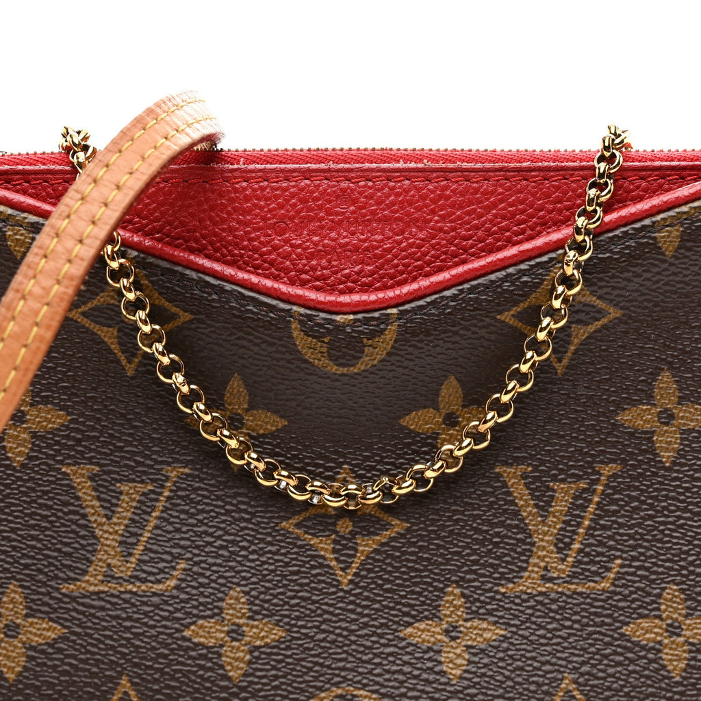 Monogram Pallas Clutch Poppy