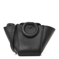 Silky Calfskin Mini Rider's Top Handle Bag Black