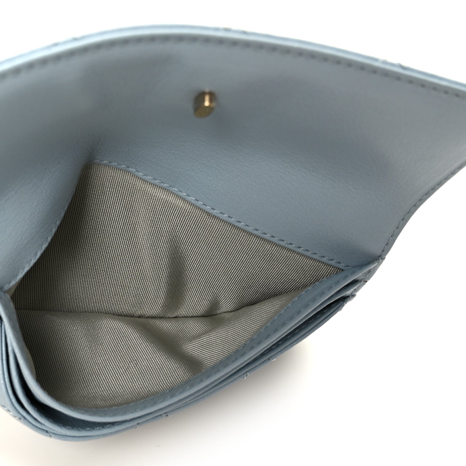 Goatskin Quilted Tri-Color In & Out Waist Bag Green Blue Pink