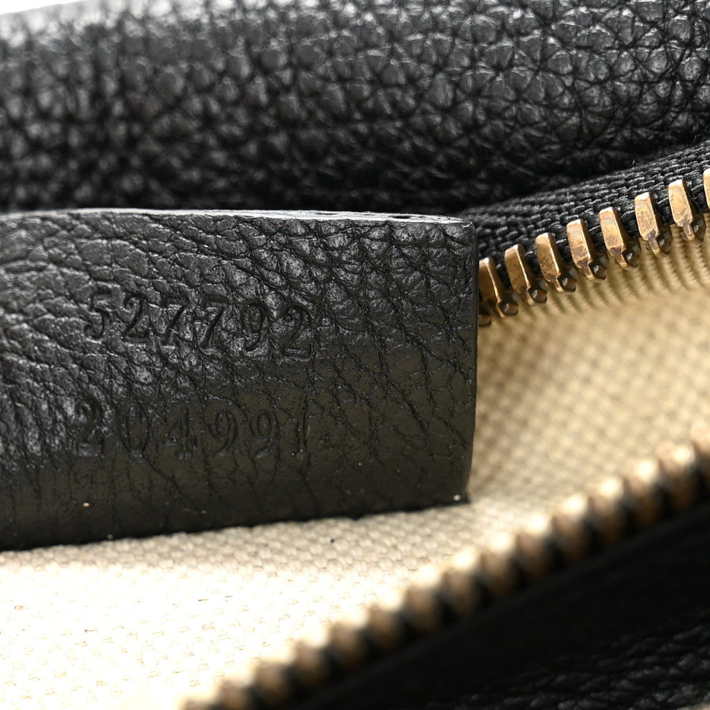Grained Calfskin Small Logo Belt Bag Black