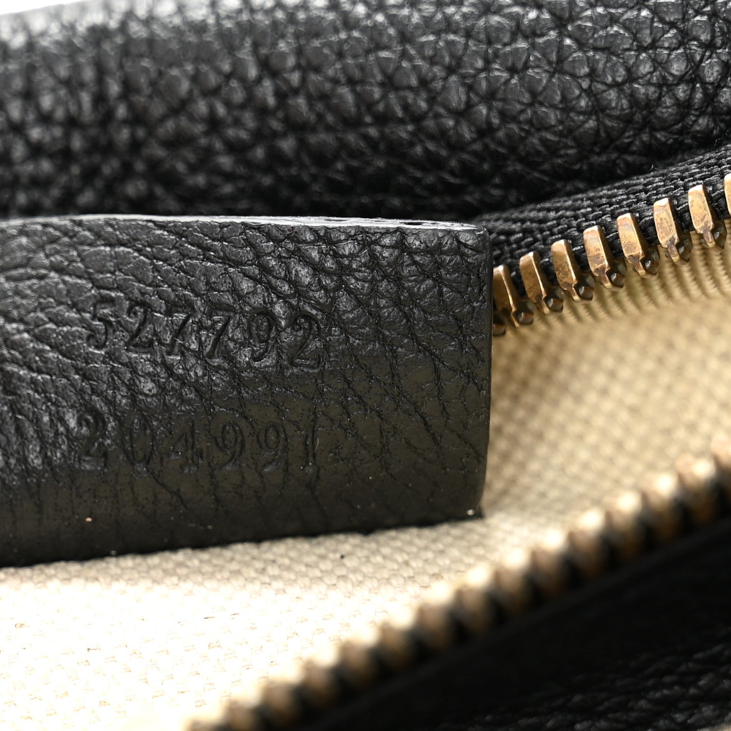 Grained Calfskin Small Logo Belt Bag Black