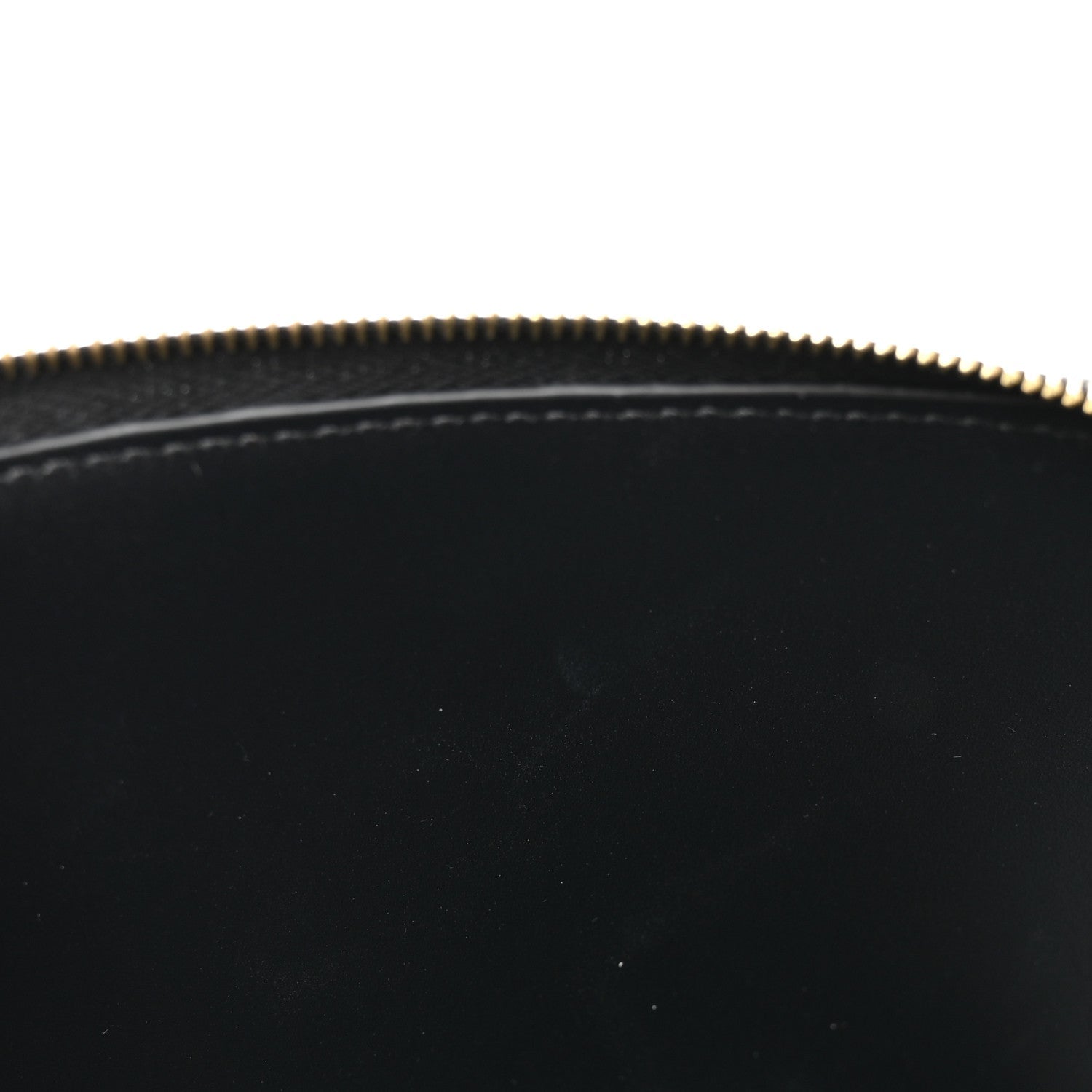 Smooth Calfskin Cuir Triomphe Clutch on Chain Black