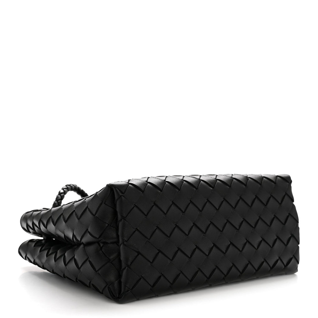 Nappa Intrecciato Small Andiamo Shoulder Bag Black