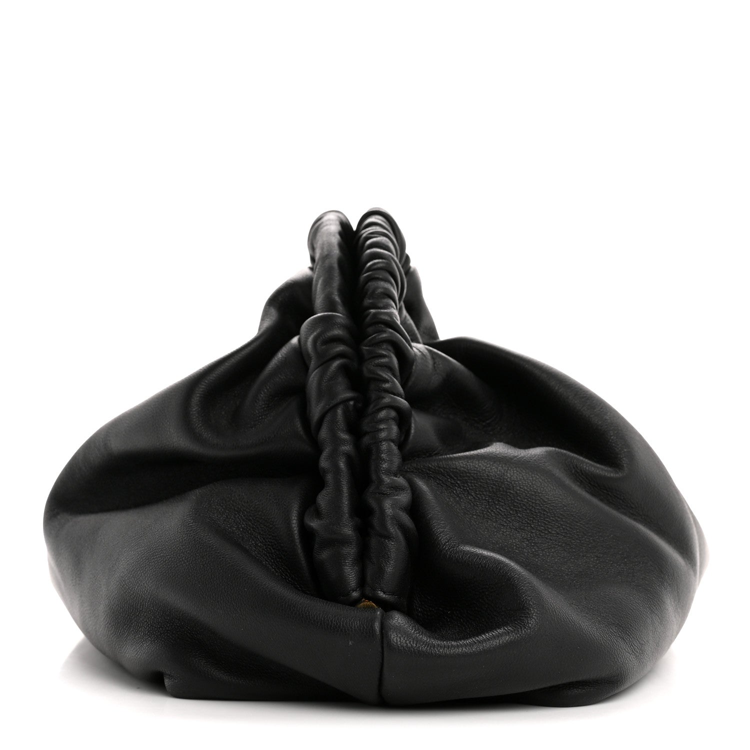 Lambskin Cloud Clutch Black Flamma