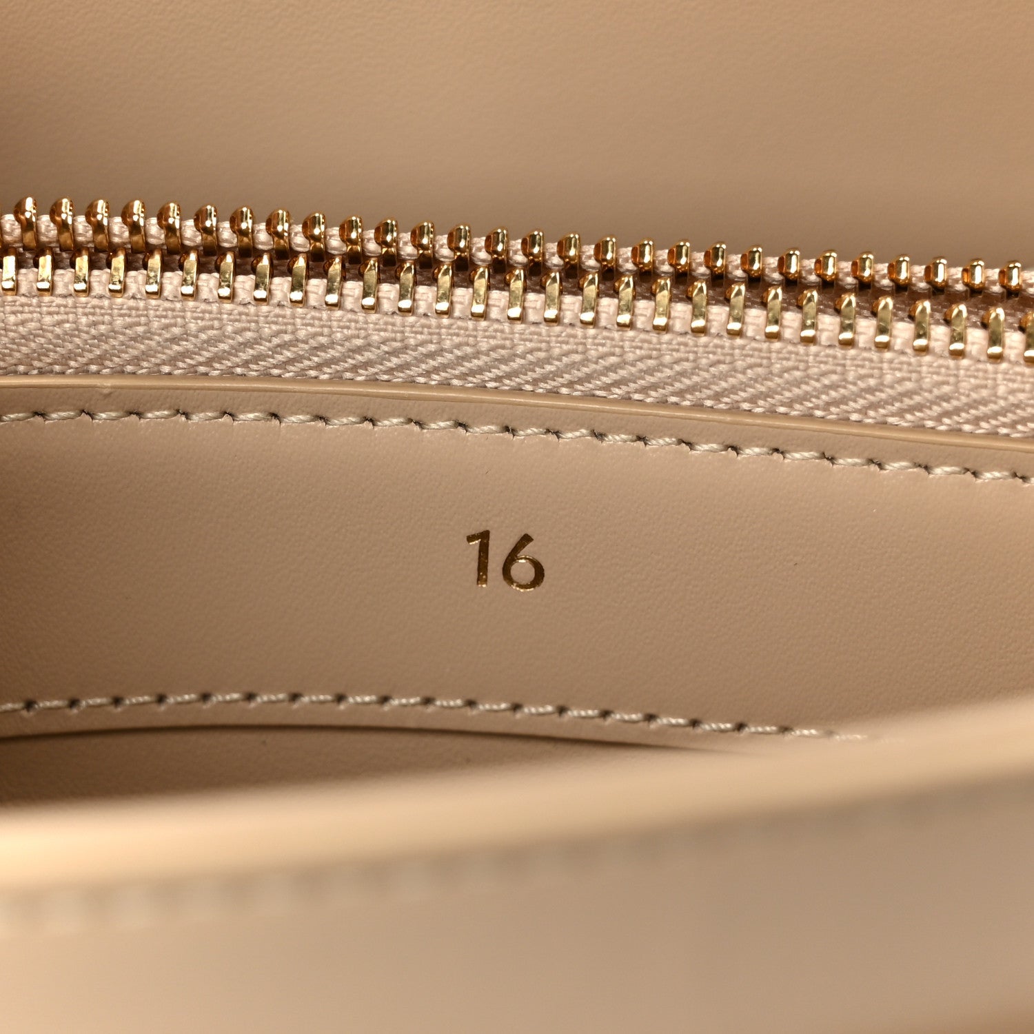 Satinated Calfskin Small 16 Top Handle Bag Nude