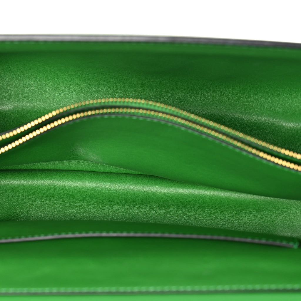 Nappa Stud Sign Shoulder Bag Ultra Green