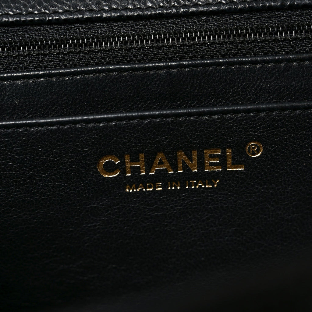 Caviar Quilted Jumbo Single Flap Black