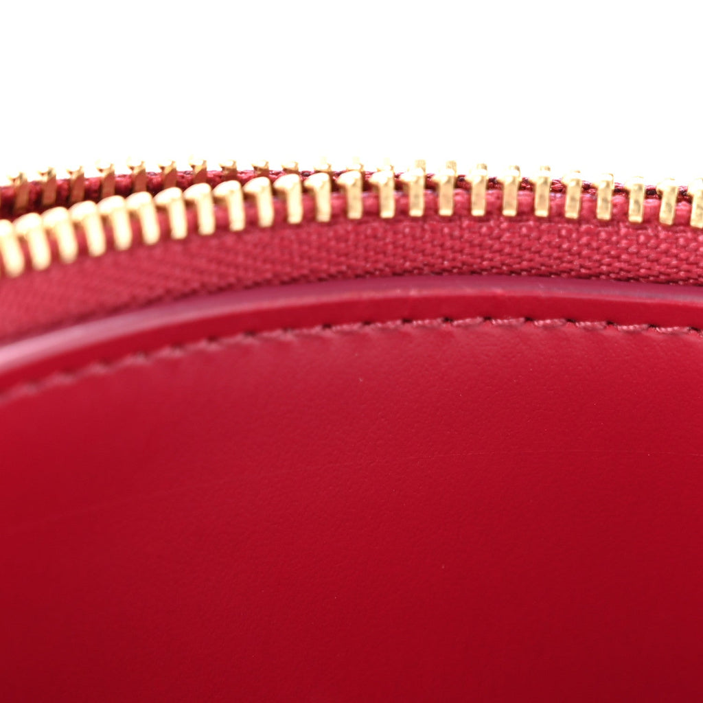 Monogram Zipped  Holder Fuchsia