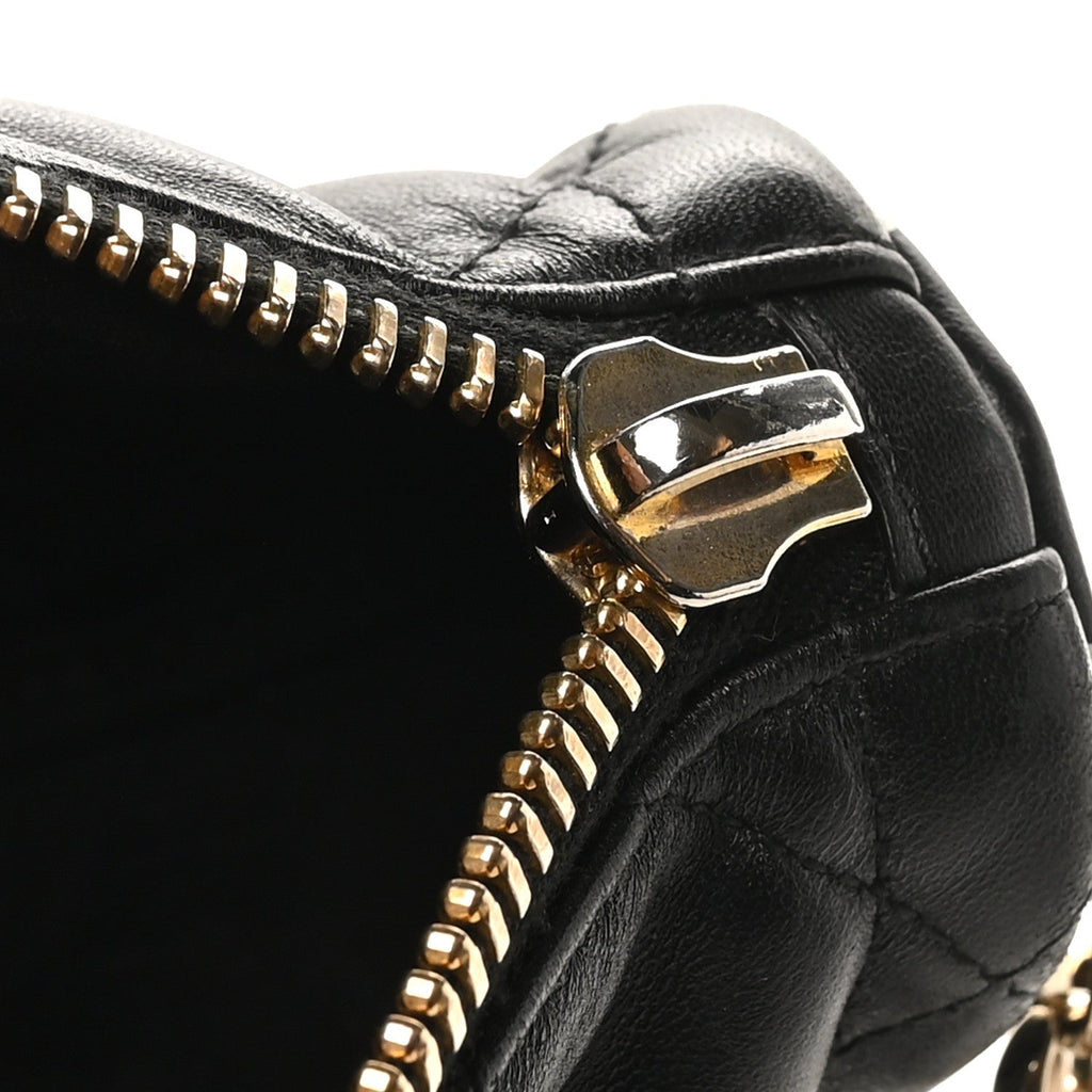 Lambskin Cannage Small Dior Vibe Hobo Bag Black