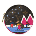 Monogram 2018 Christmas Animation Round Coin Purse