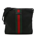 Techno Canvas Web Messenger Bag Black