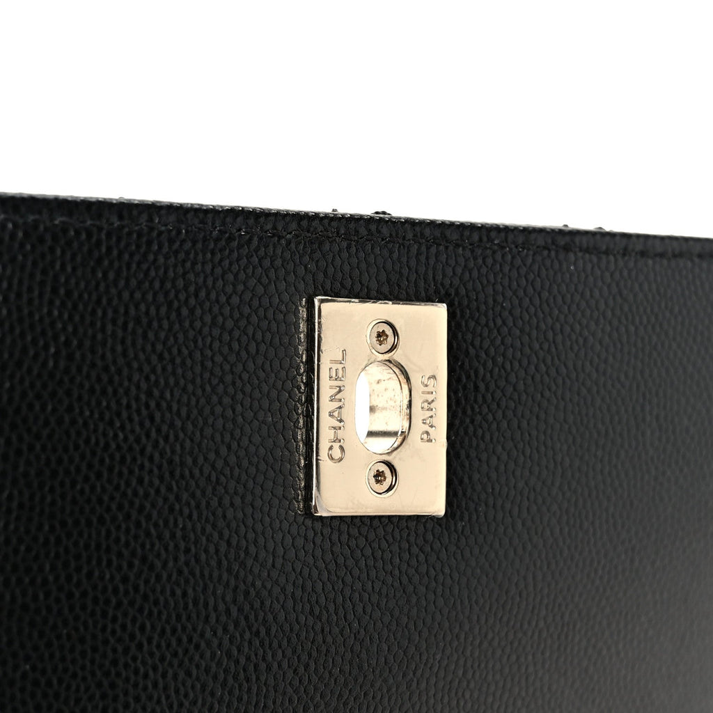 Caviar Quilted Extra Mini Coco Handle Flap Black
