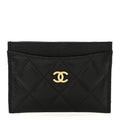 Caviar Quilted  Holder Black