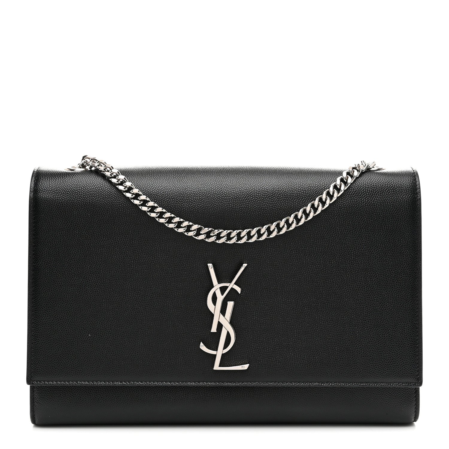 Grain De Poudre Large Classic Monogram Kate Satchel Black