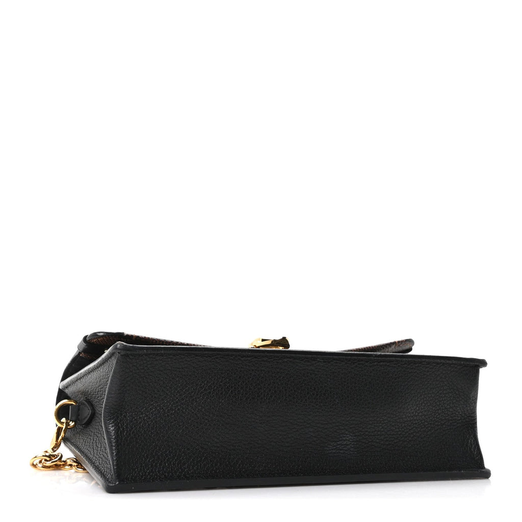 Damier Ebene Vavin Chain Wallet Black