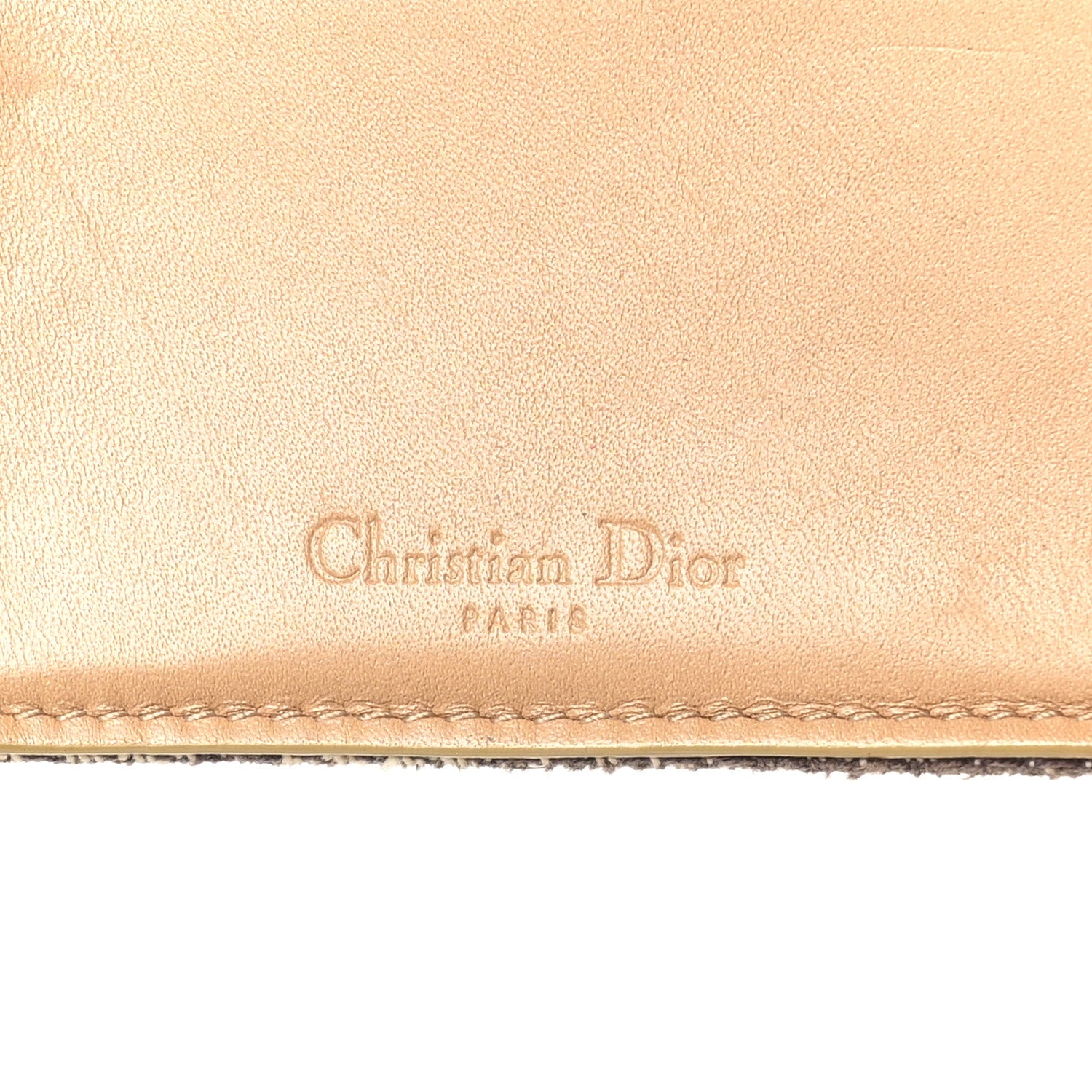 Monogram Saddle Wallet Beige