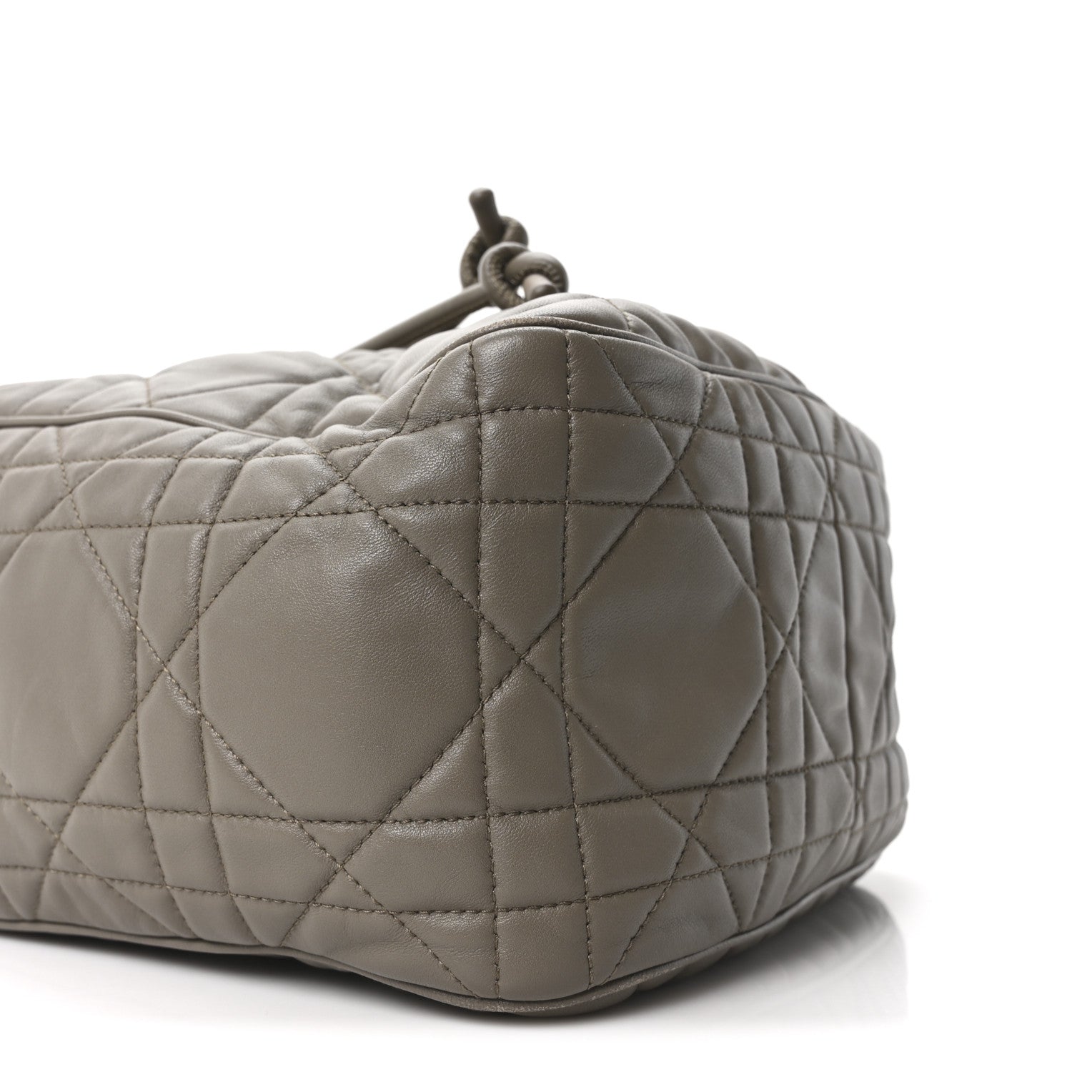 Calfskin Macrocannage Medium D-Motion Bag Clay Green