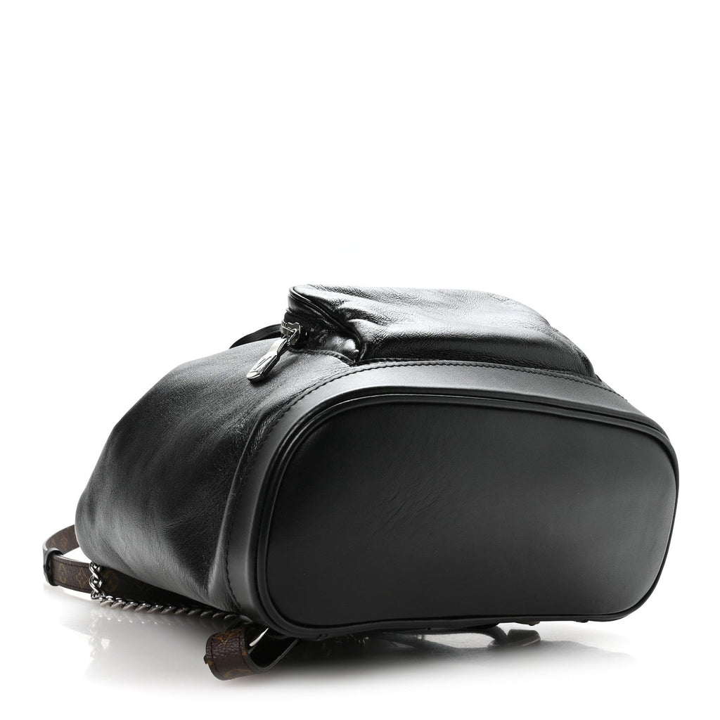 Lambskin Monogram Montsouris Vibe PM Black