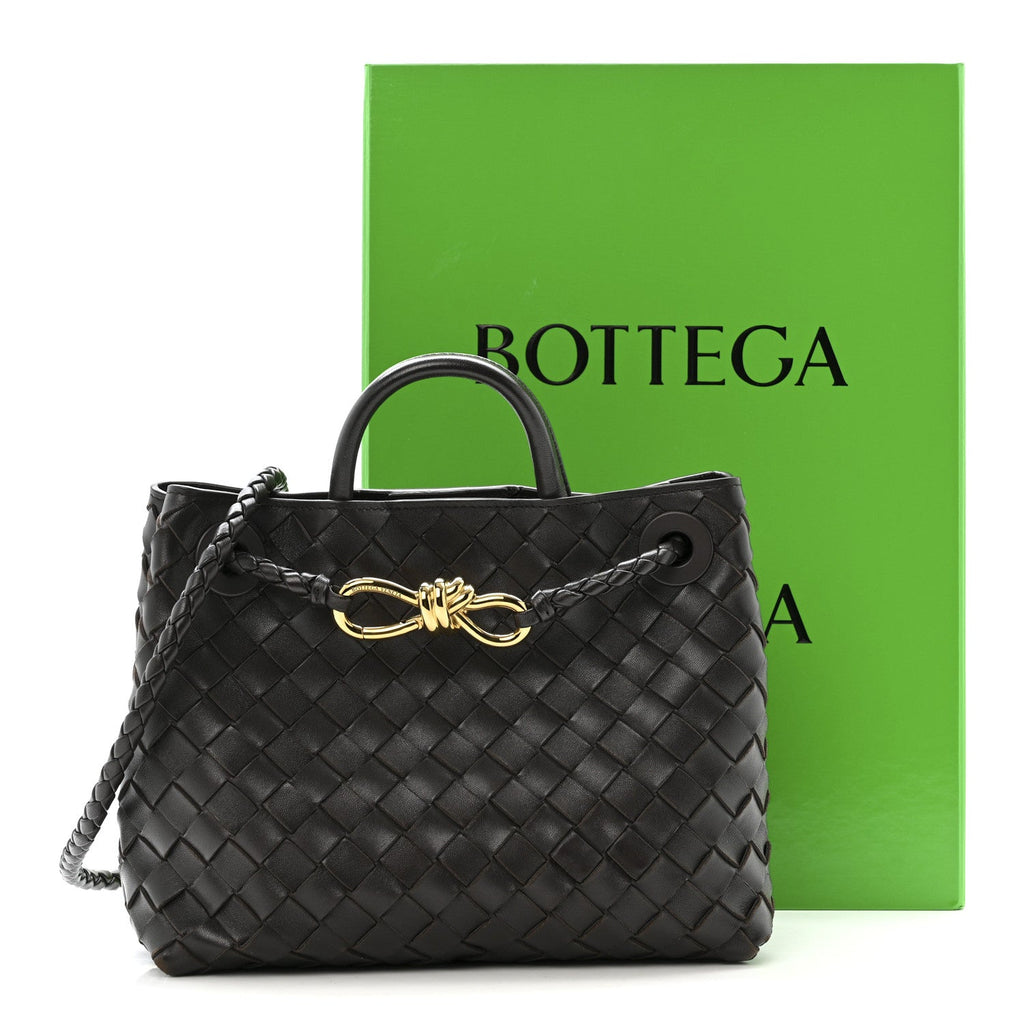 Nappa Intrecciato Small Andiamo Shoulder Bag Fondant