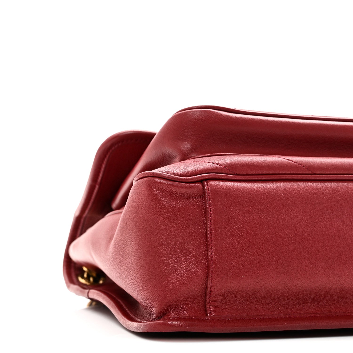 Lambskin Matelasse Monogram Medium Niki Chain Satchel Rouge Legion