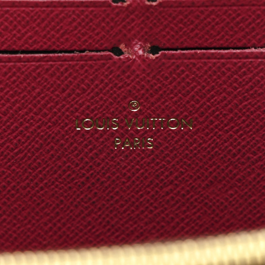 Monogram Clemence Wallet Fuchsia