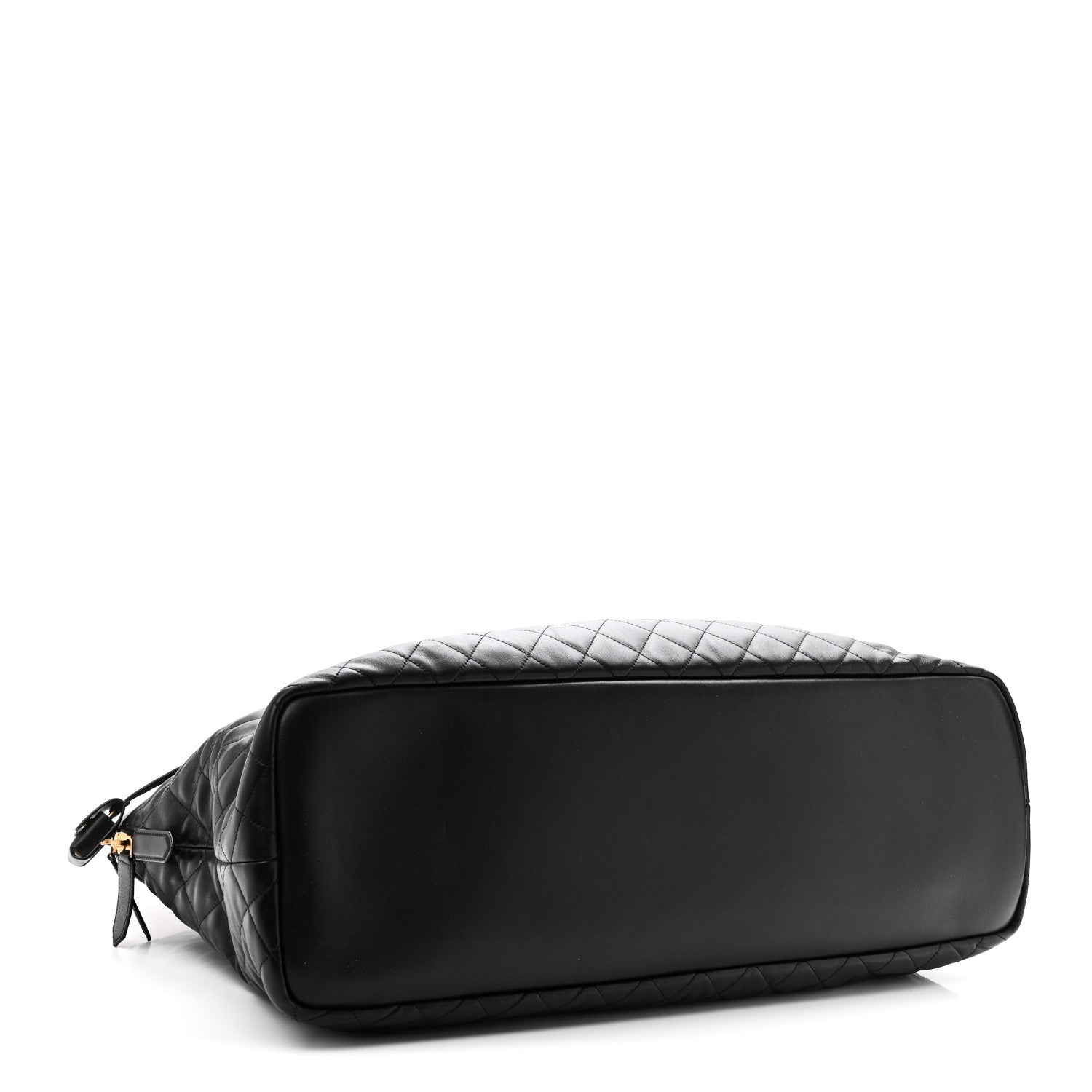 Calfskin Quilted ES Giant Travel Bag Black