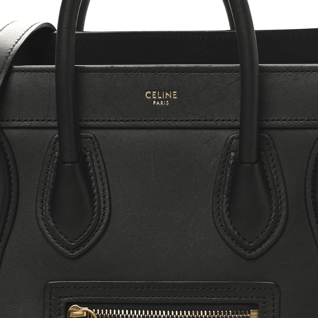 Smooth Calfskin Nano Luggage Black