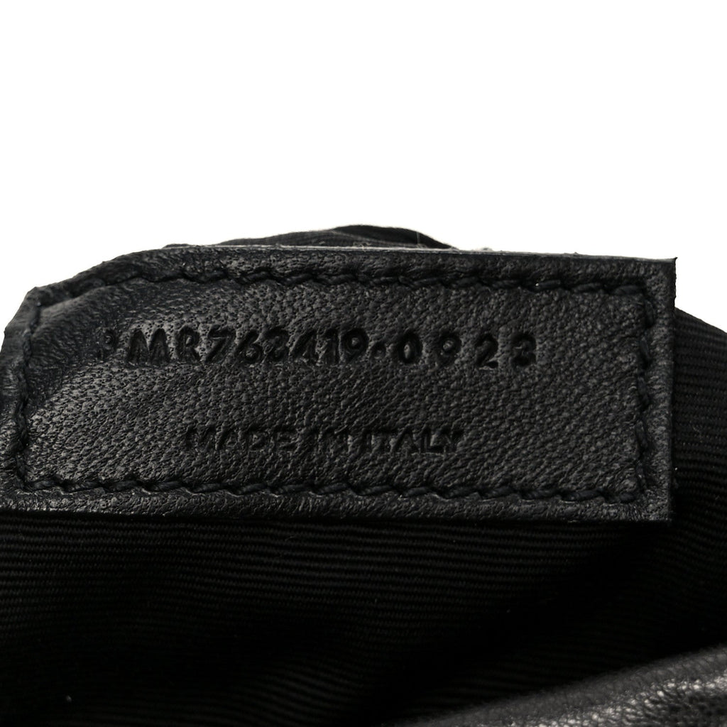Padded Lambskin Le 5 A 7 Hobo Black