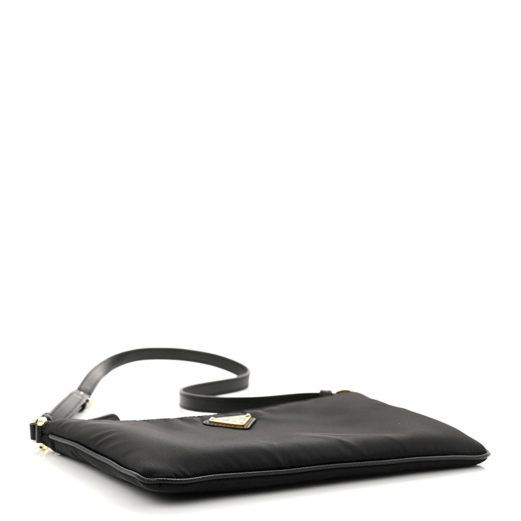 Re-Nylon Saffiano Pouch Black