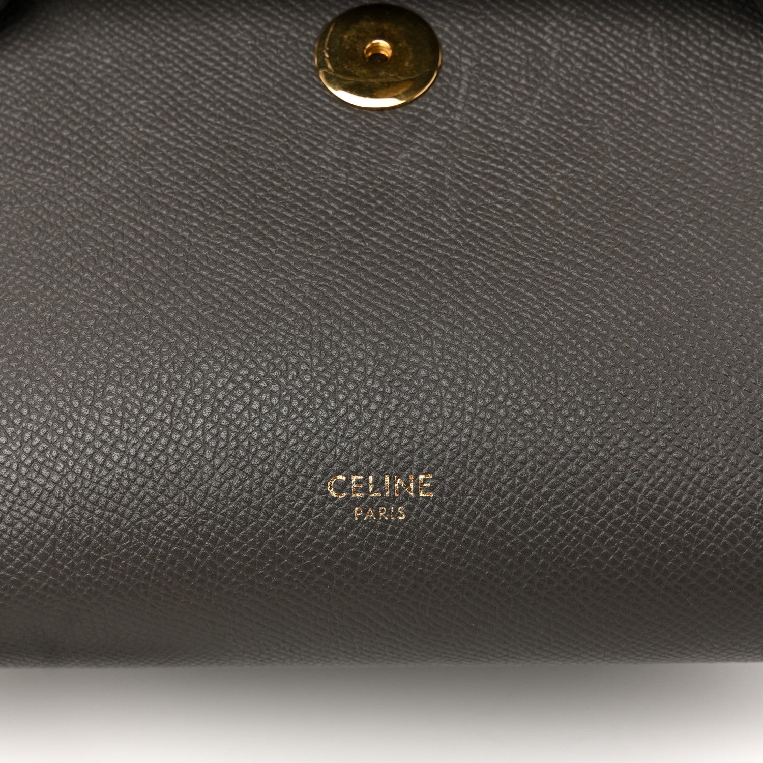 Grained Calfskin Nano Belt Bag Grey
