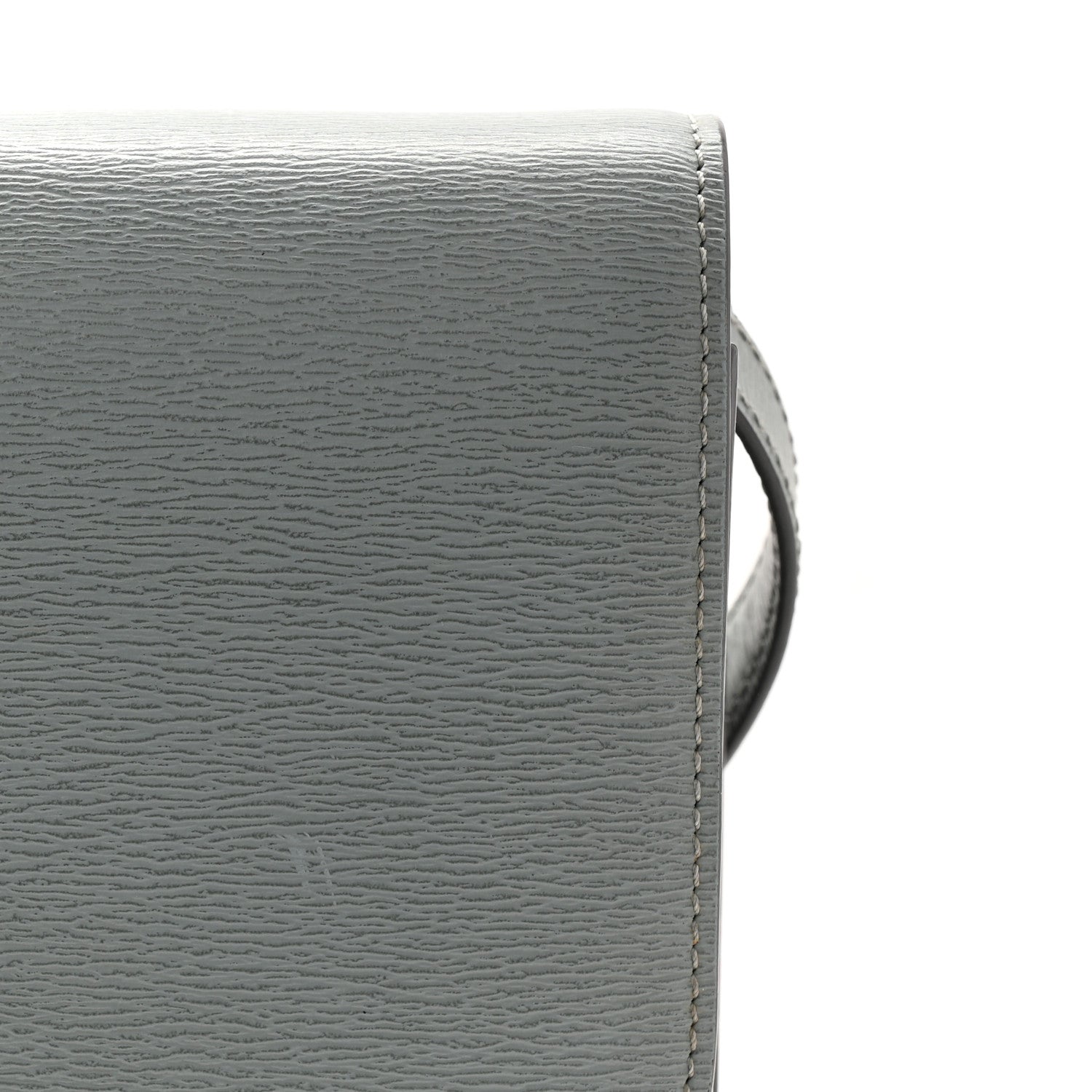 Liege Calfskin Medium Classic Box Flap Bag Storm