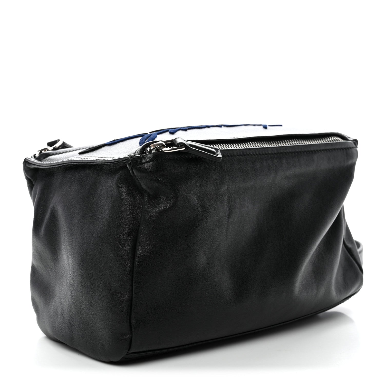 Sugar Goatskin Velvet Logo Small Pandora Black