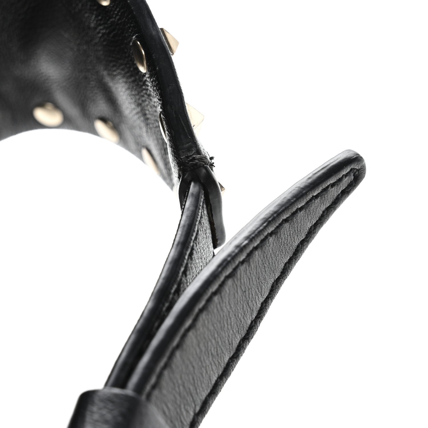Nappa Rockstud Spike Belt Bag 85 Black