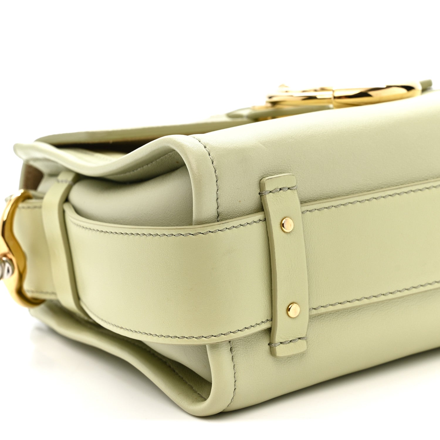Calfskin Mini Tess Day Bag Light Eucalyptus