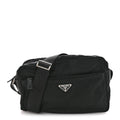 Nylon Vela Messenger Bag Black