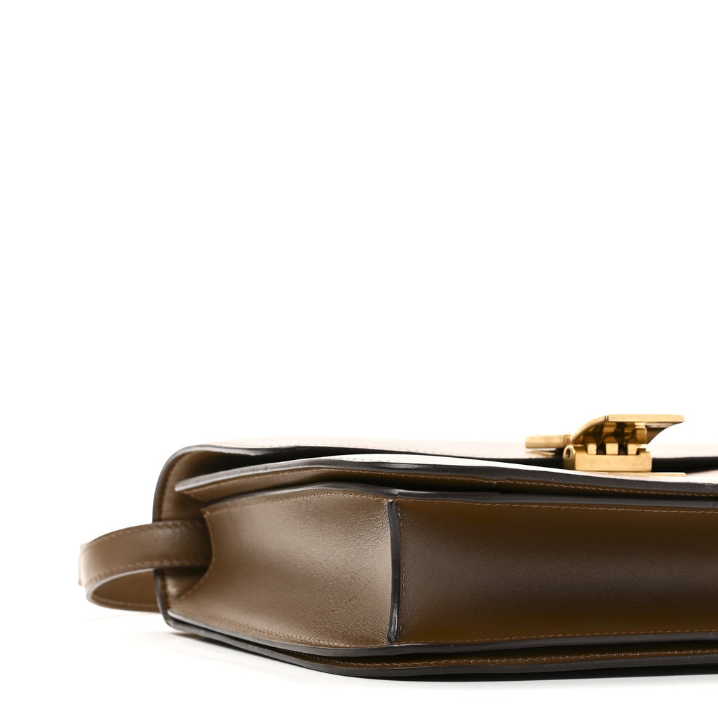 Box Calfskin Medium Classic Box Flap Bag Camel