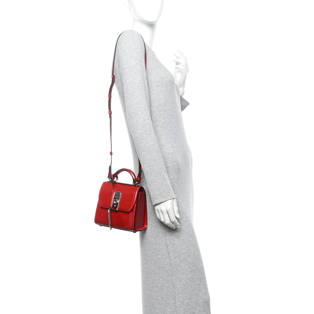Glitter Patent Mini Boxyz Red