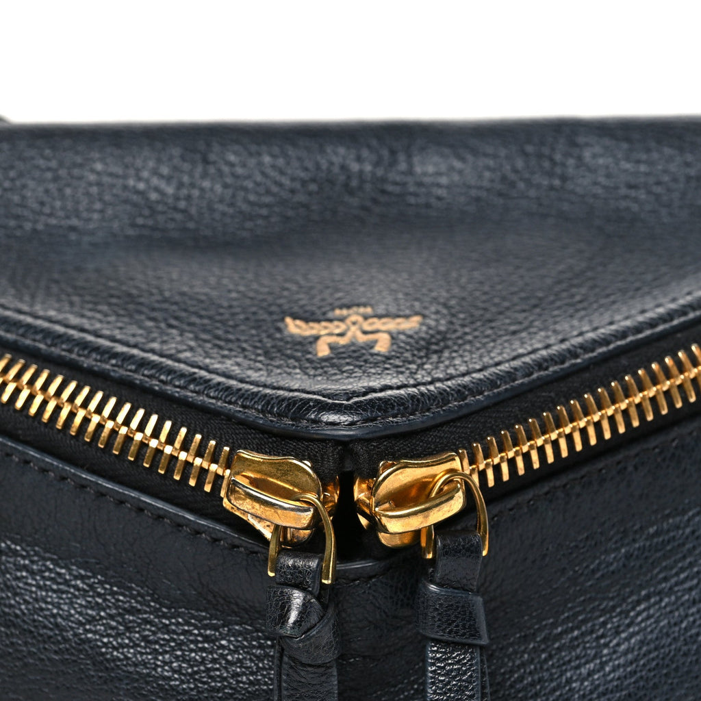 Goatskin Diamant 3D Shoulder Bag Black