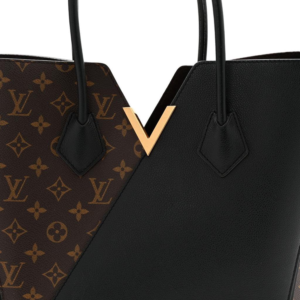 Calfskin Monogram Kimono Tote  Black