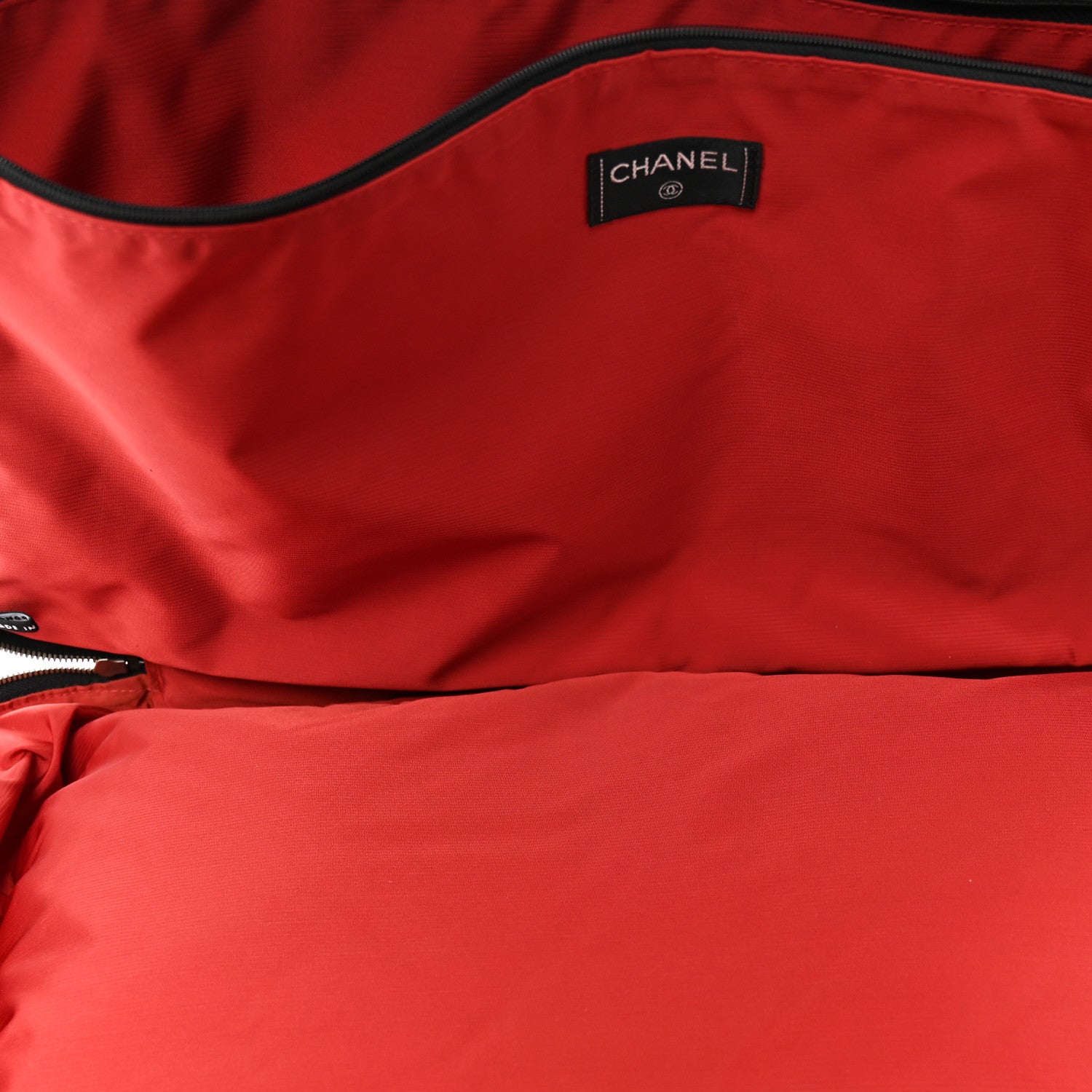 Nylon Large Travel Duffle Bag Black