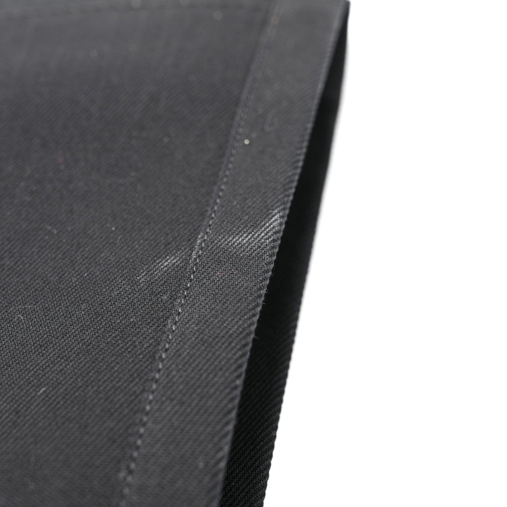 Linen Calfskin Rive Gauche Tote Black