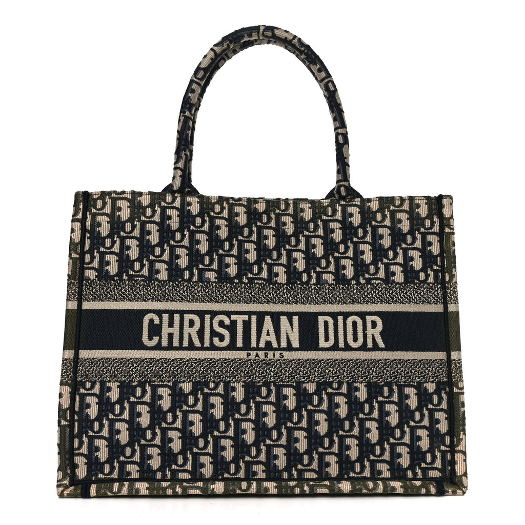 Oblique Medium Book Tote Blue Multicolor