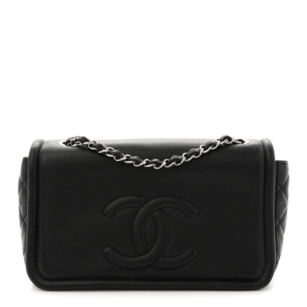 Caviar Medium Timeless CC Flap Black